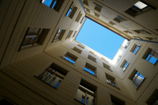 Apartment courtyard